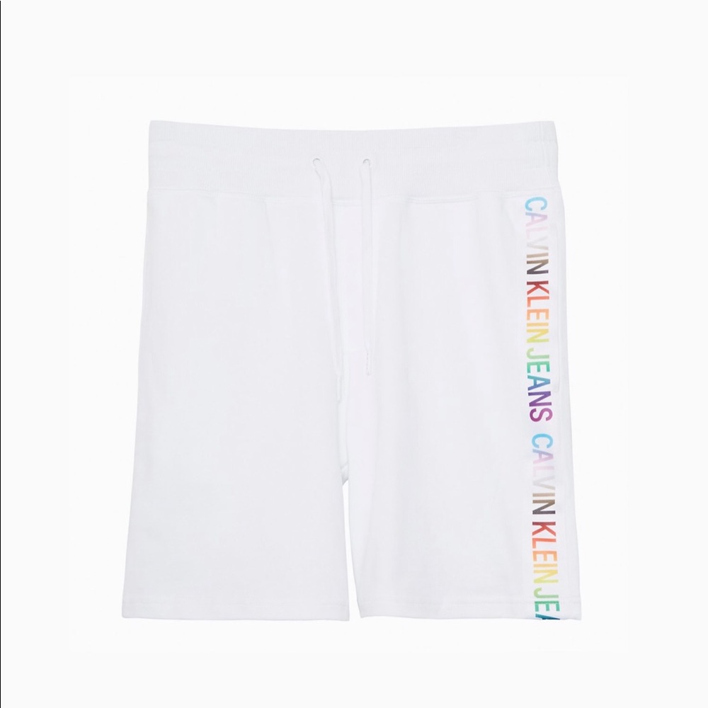 White Calvin Klein men’s  sweat shorts